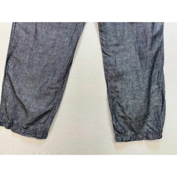 Croft & Barrow Womens Linen-Blend Casual Pants Size XL Gray Drawstring Straight - Picture 12 of 12
